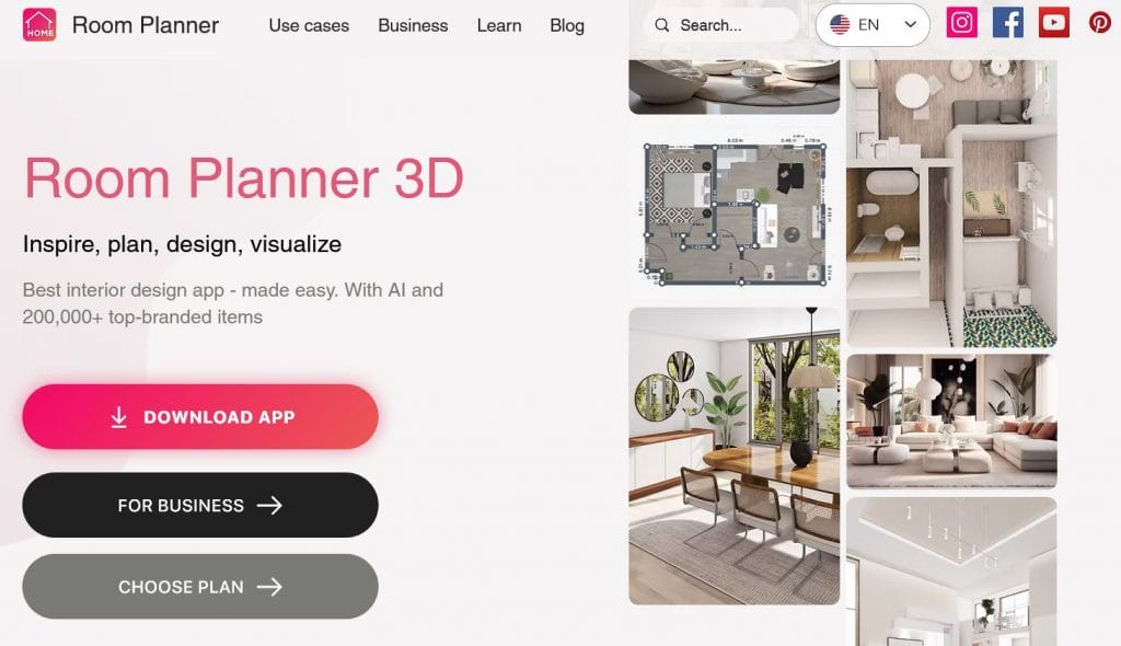 Online room design tools, Room Planner