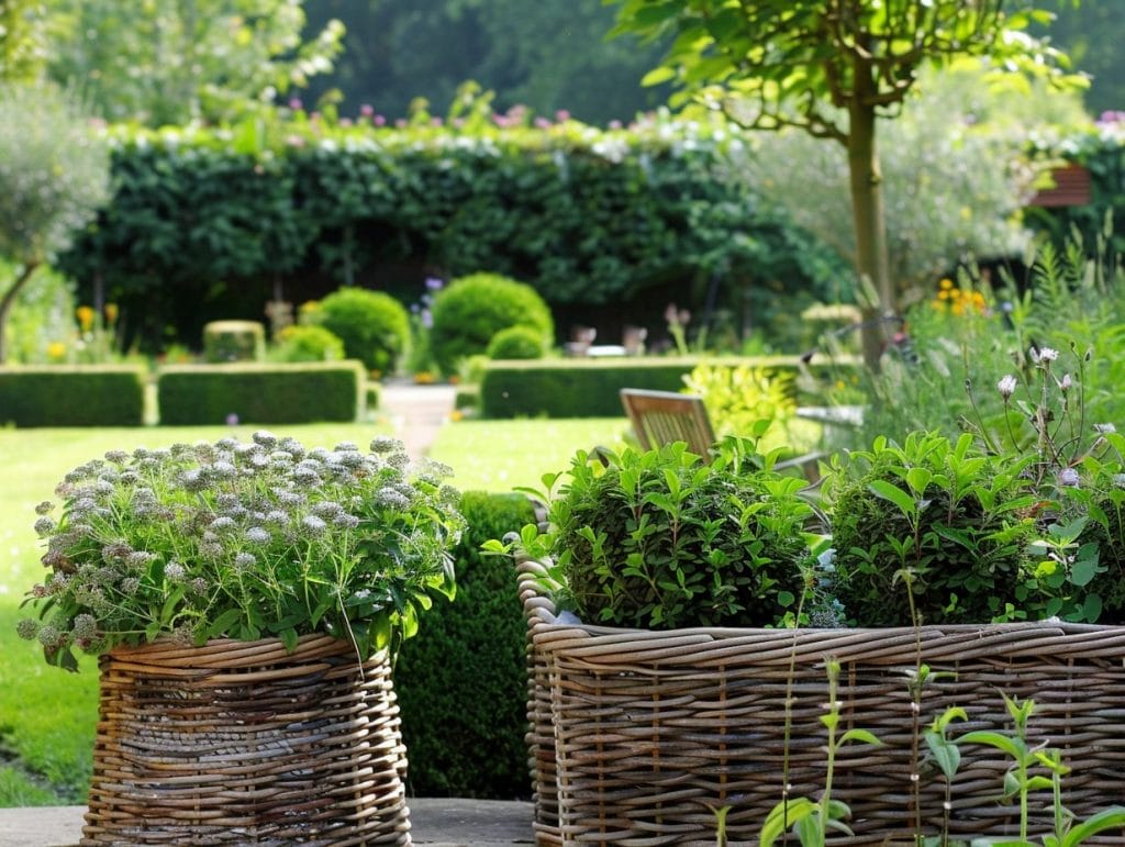 Greenery can increase curb appeal, backyard by Decorilla