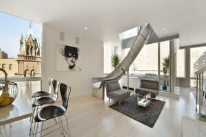 Living Room Design With Slide 300x200 