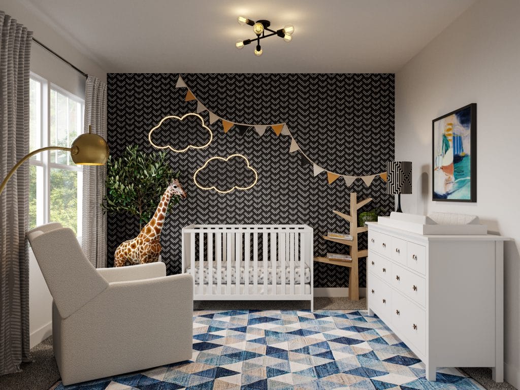 Nursery by Decorilla interior designer, Ibrahim H.