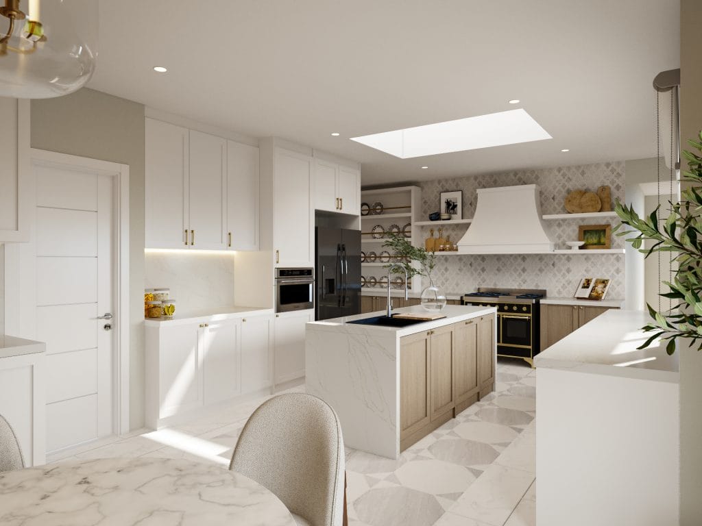 White kitchen by Decorilla interior designer, Ibrahim H.