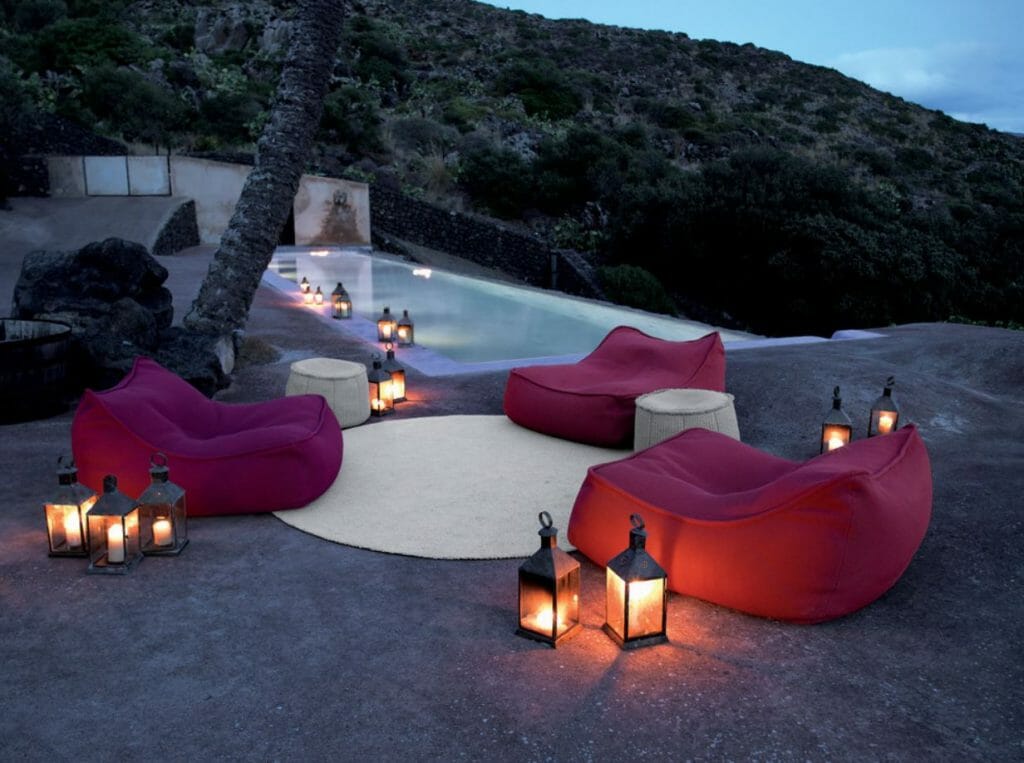 outdoor seating areas