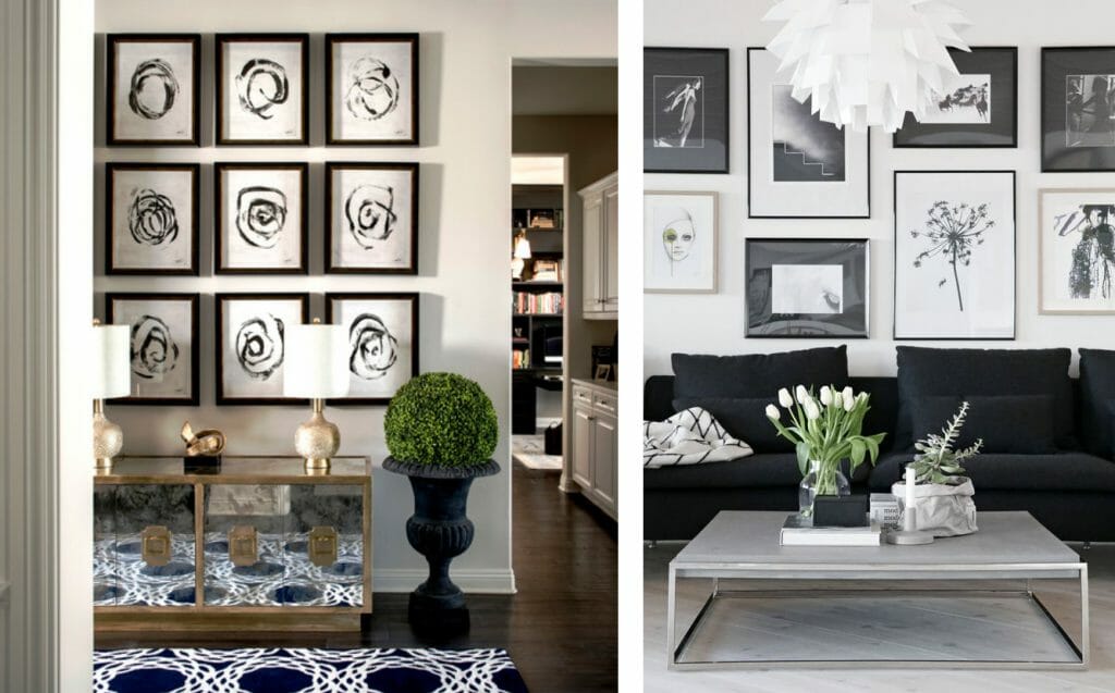 Classic And Chic Black And White Living Room Decor Decorilla Online Interior Design