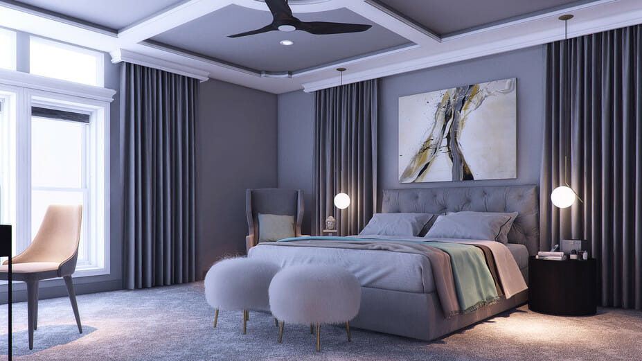 Before & After: Romantic Bedroom Online Interior Design - Decorilla Online  Interior Design