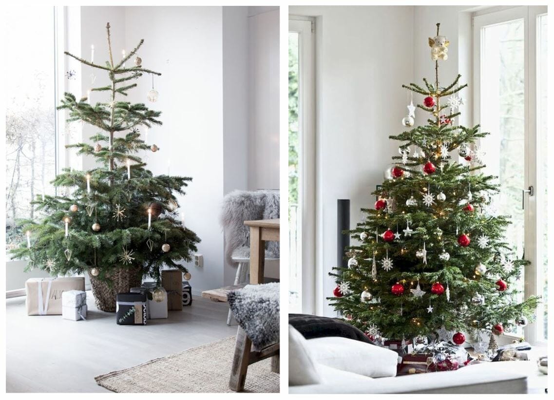 real christmas tree decorating ideas