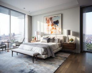 Eclectic bedroom interior design before and after by Decorilla