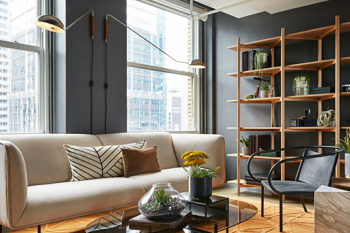 Contemporary Lounge By Decorilla NYC Interior Designers 