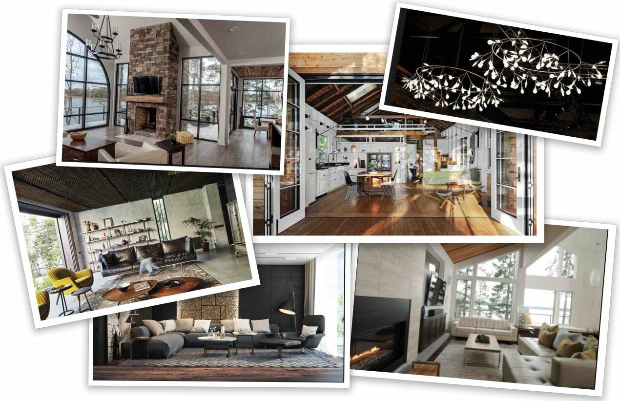 Before & After: Modern Rustic Living Room Design Online - Decorilla