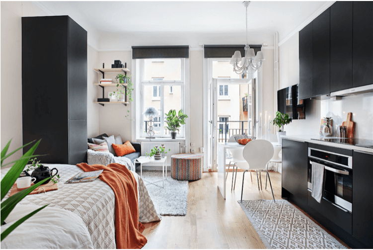 6 Best Studio Apartment Decor Ideas to Maximize Space [#4 is Awesome]