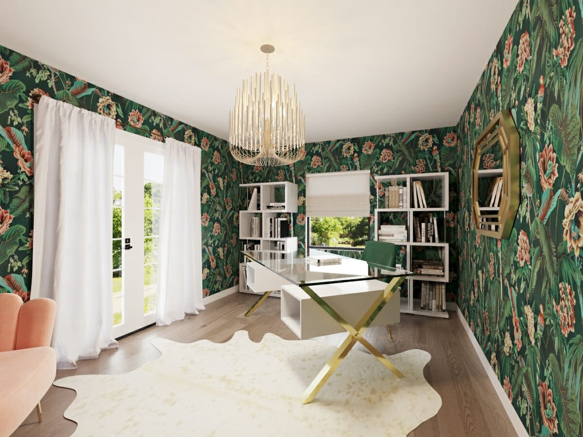 75 Wallpaper Home Office Ideas Youll Love  August 2023  Houzz