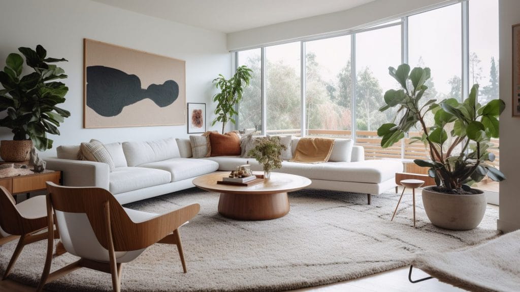 Open concept living space by Decorilla top San Jose interior designers