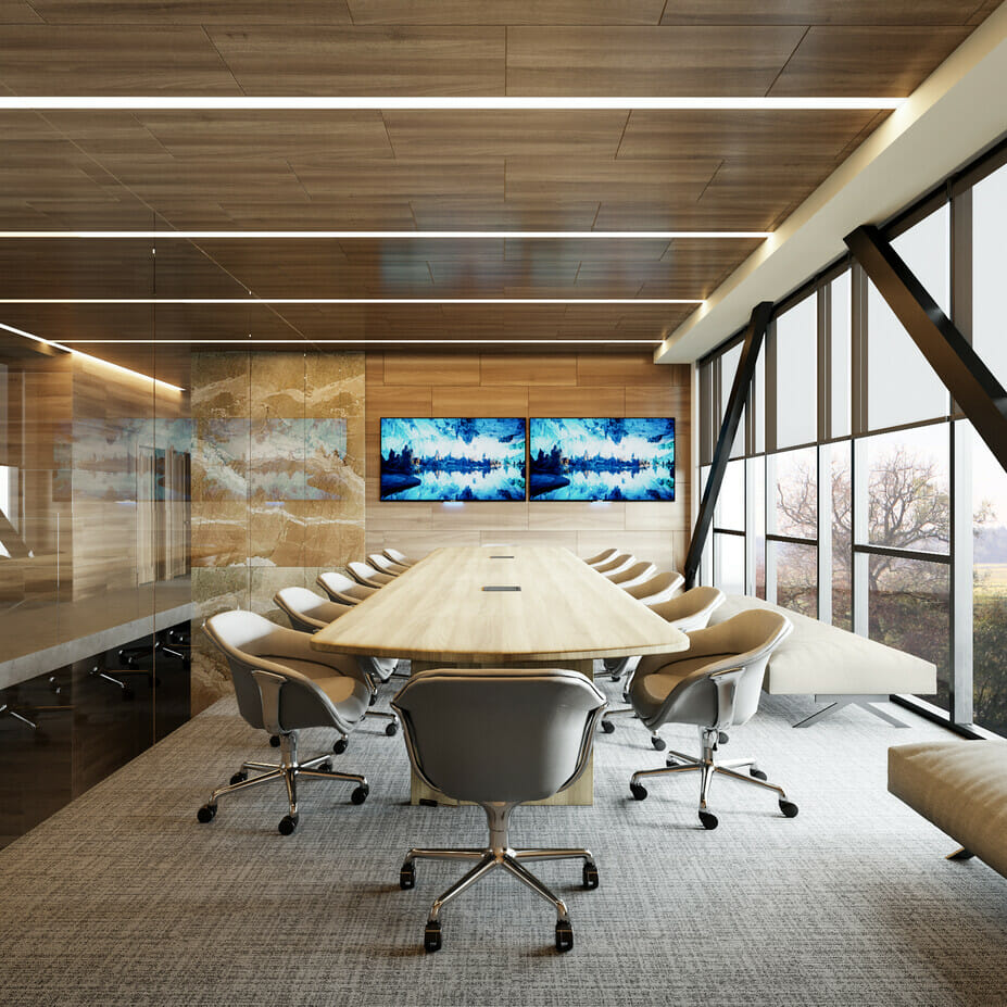 Contemporary Conference Room By Decorilla Office Interior Design Services Designer Courtney B 