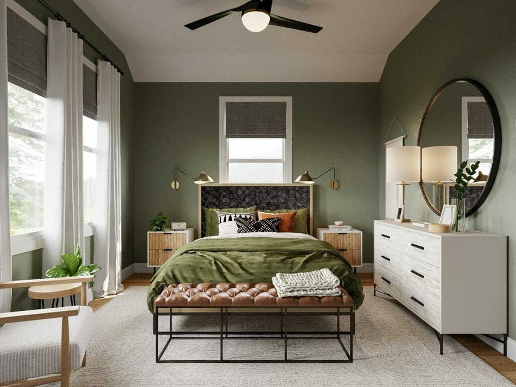 Green Color Psychology In A Bedroom Rachel H. 1024x768 