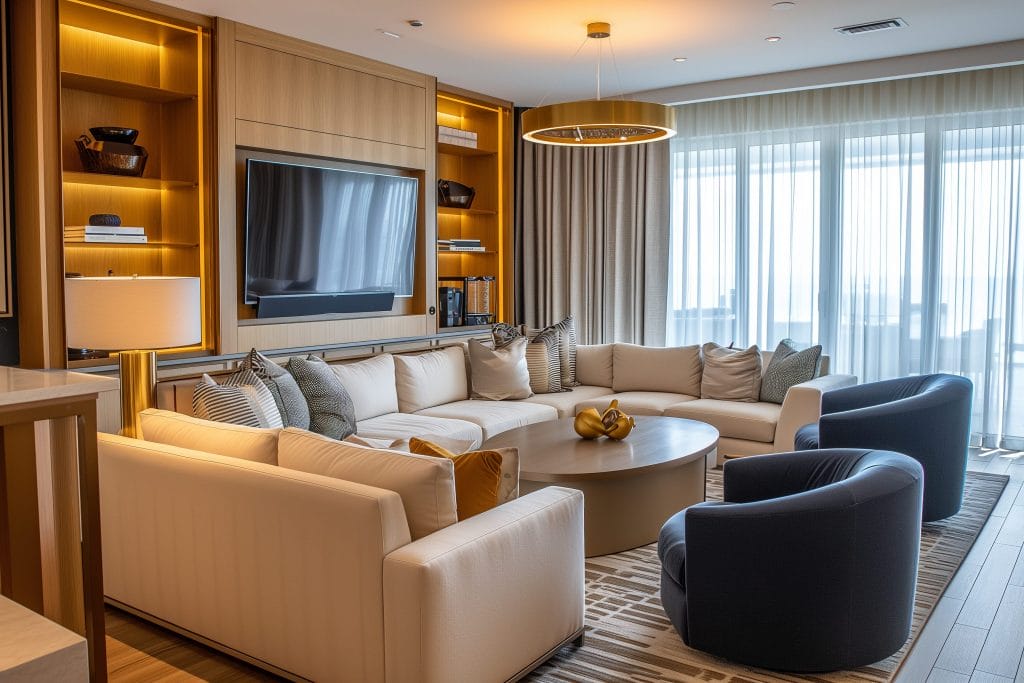 Living room by top Washington interior designers from Decorilla
