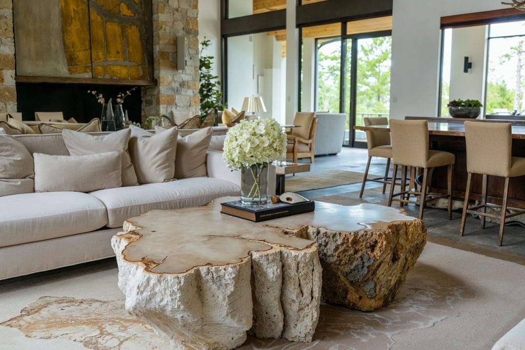 Open concept living by top Cincinnati interior designers from Decorilla