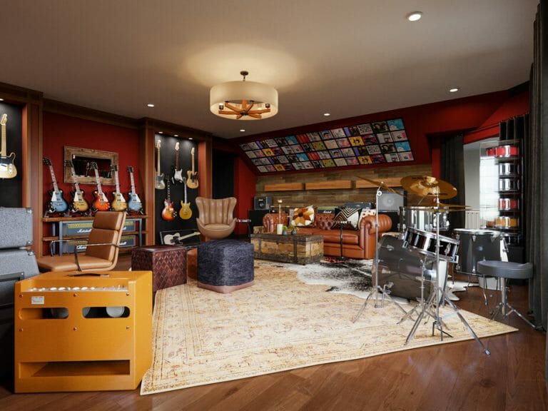 Before And After Eclectic Music Room At Home Decorilla Online Interior Design