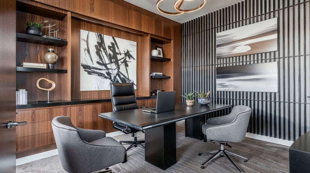 Executive office suite by Decorilla office design services