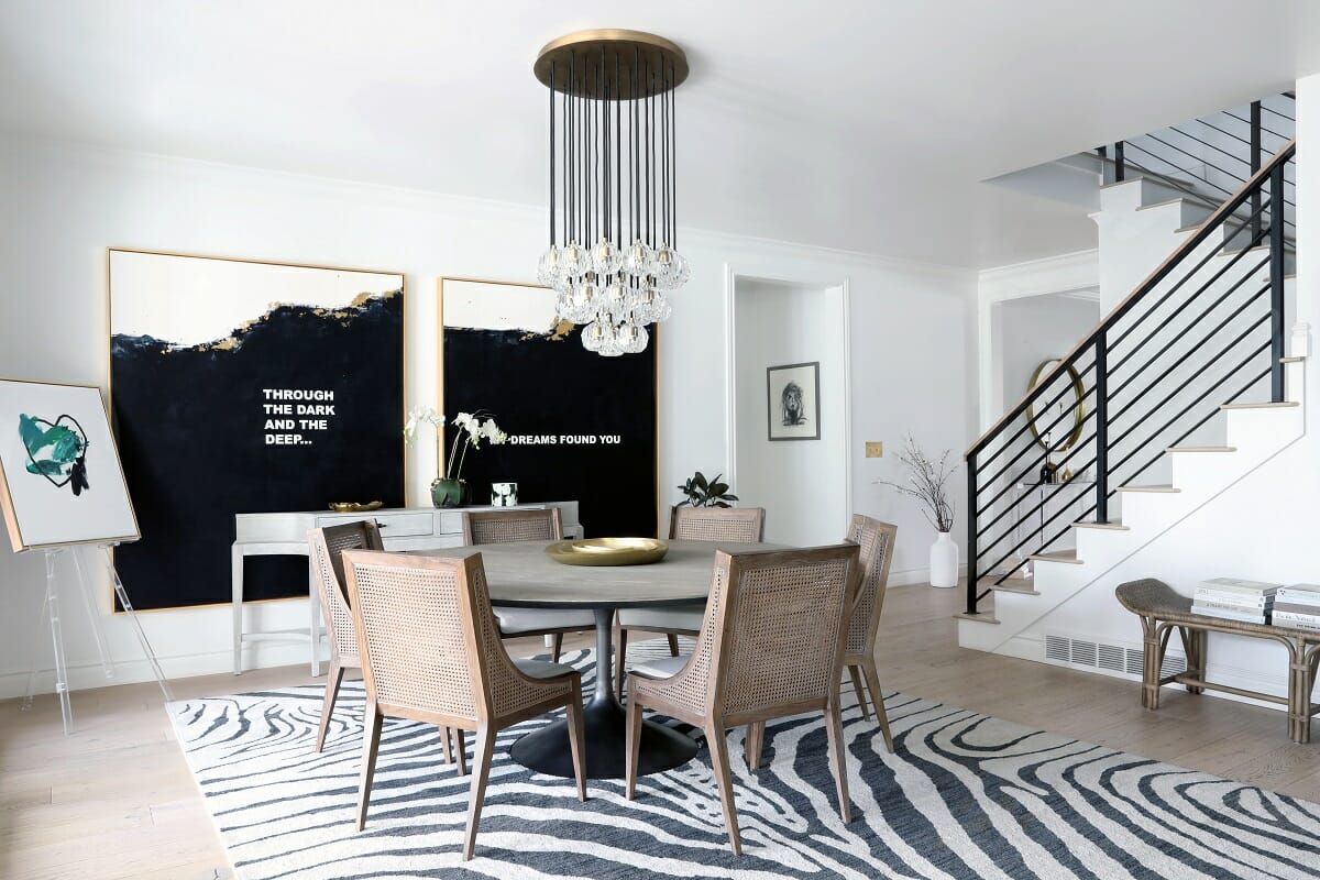 2023 interior design trends in a dining room by Jamie C