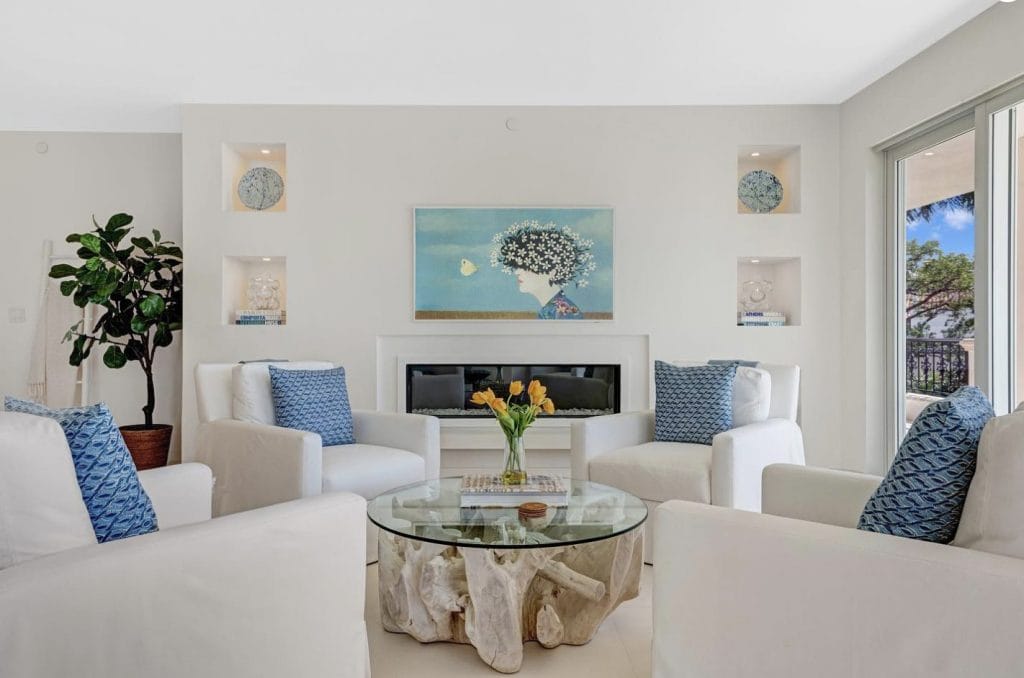 Living room by one of Decorilla's top Naples, Florida interior designers, Michael J.