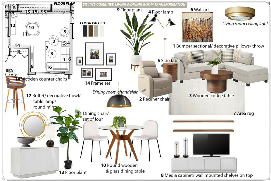 neutral living room mood boards