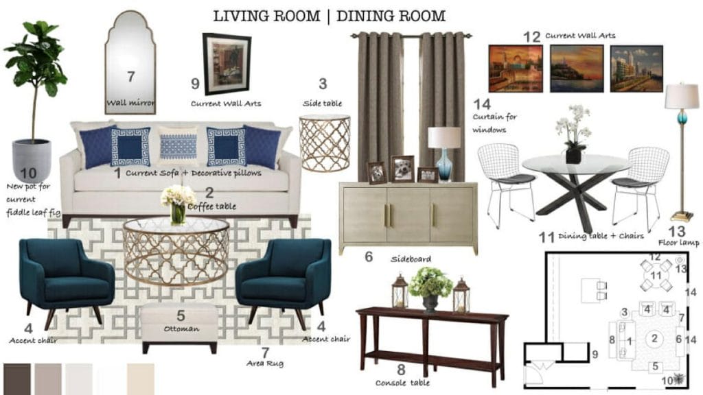 Preliminary proposal by Decorilla designer, Nor Aina M.