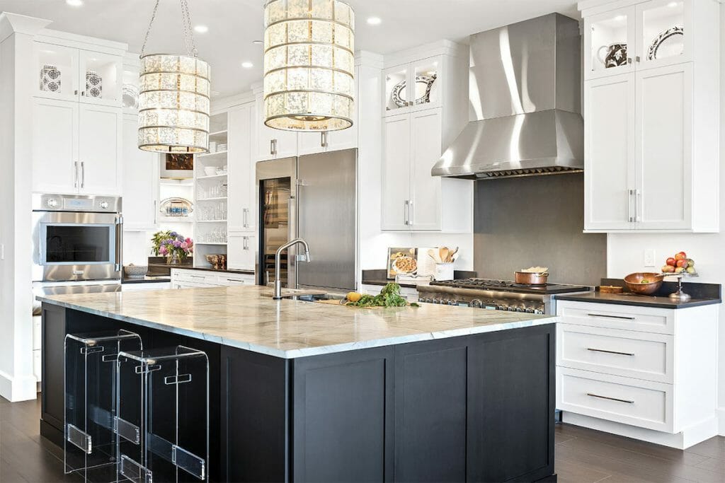 Black And White Luxury Kitchen Design 1024x683 