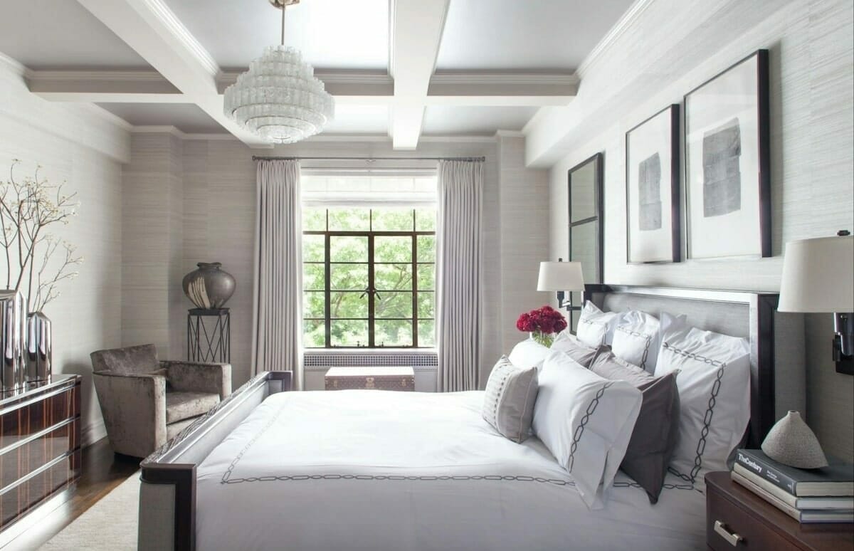Before & After: Tranquil Grey Bedroom Ideas - Decorilla