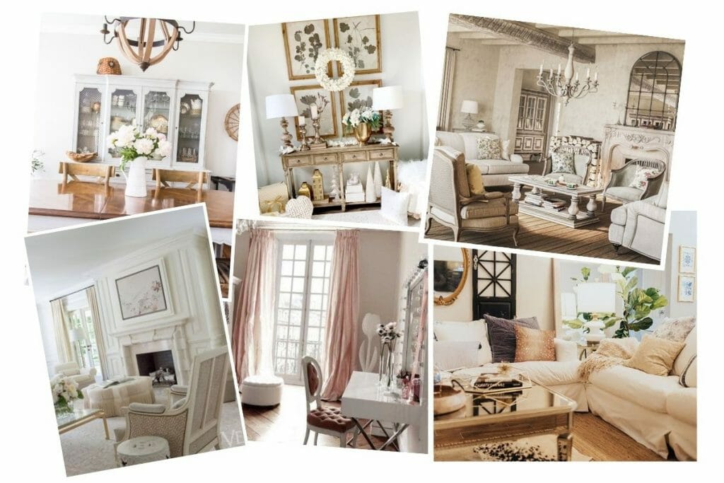 French Country Decorating Style Inspiration Board 1024x683 