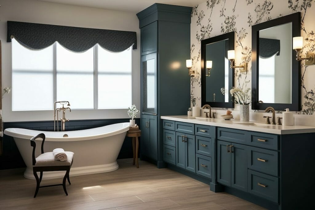 Before & After Luxury Master Bathroom Online Interior Design