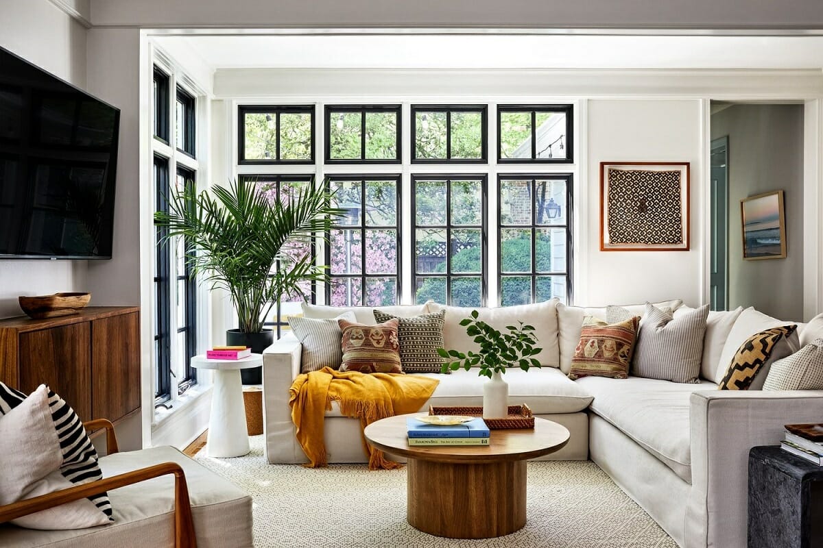 Most Comfortable Sectional Sofa In A Living Room Zoe Feldman Design 