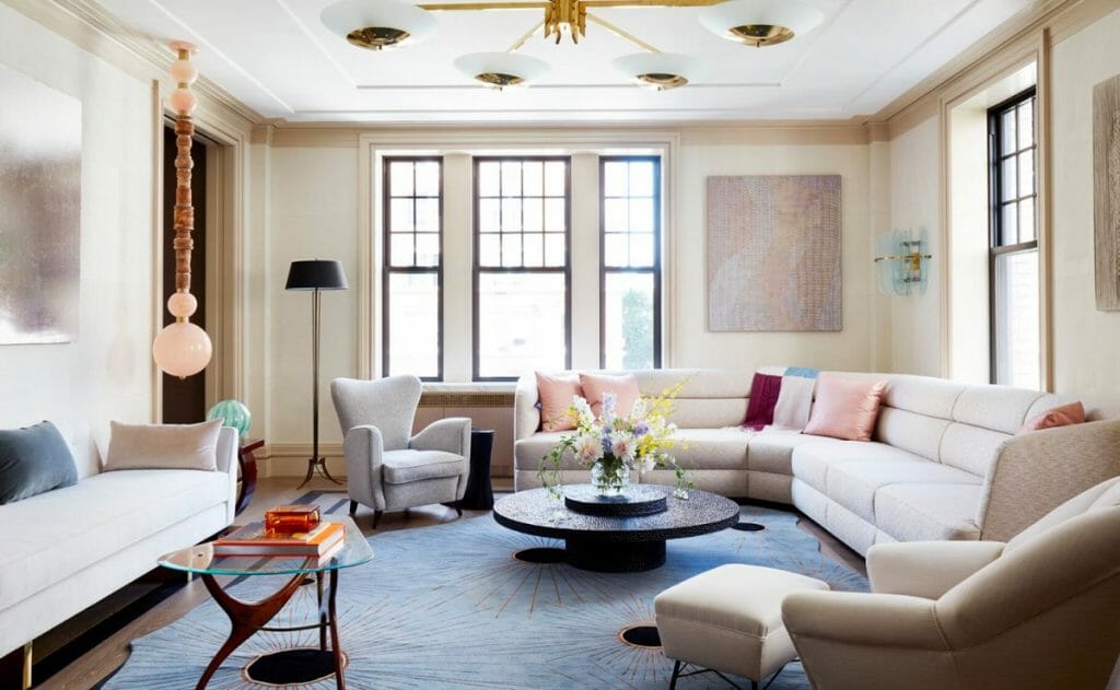 Living Room By One Of The Best NYC Interior Designers And Decorators Bradley Stephens 1024x631 