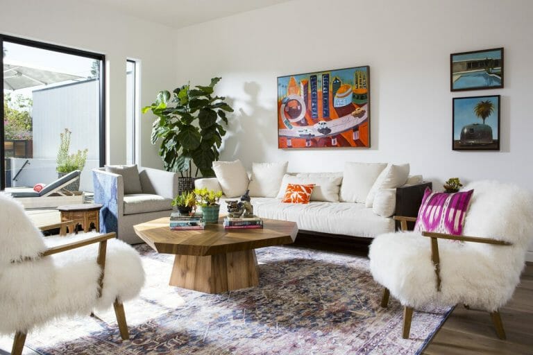 Soft Fabrics Adding Warmth To Eclectic Home Decor By Decorilla Designer Lori D 768x512 