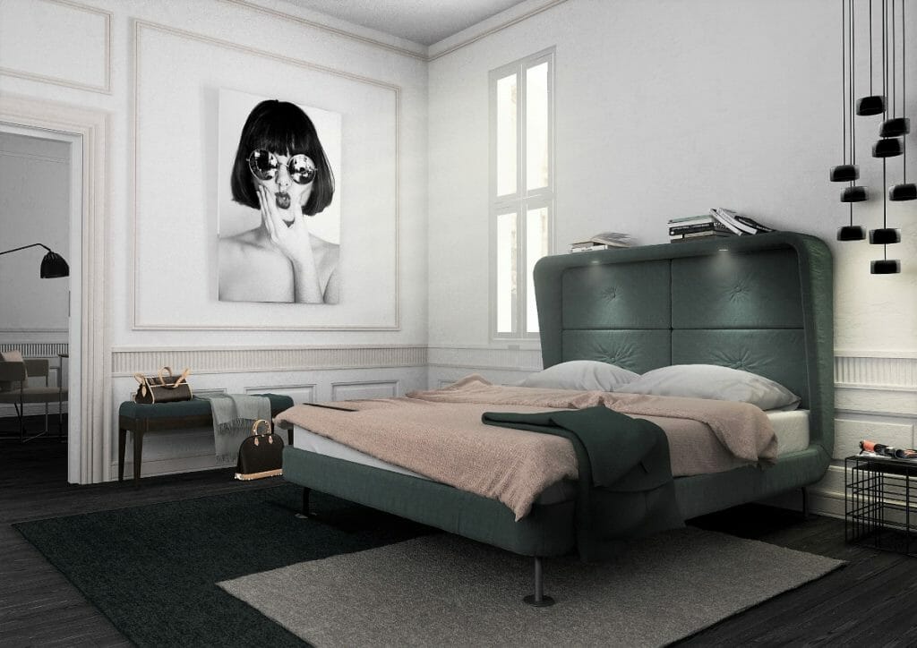 Classic Noir Vibes In A Modern Interior Design By Decorilla Designer Christian G 1024x724 