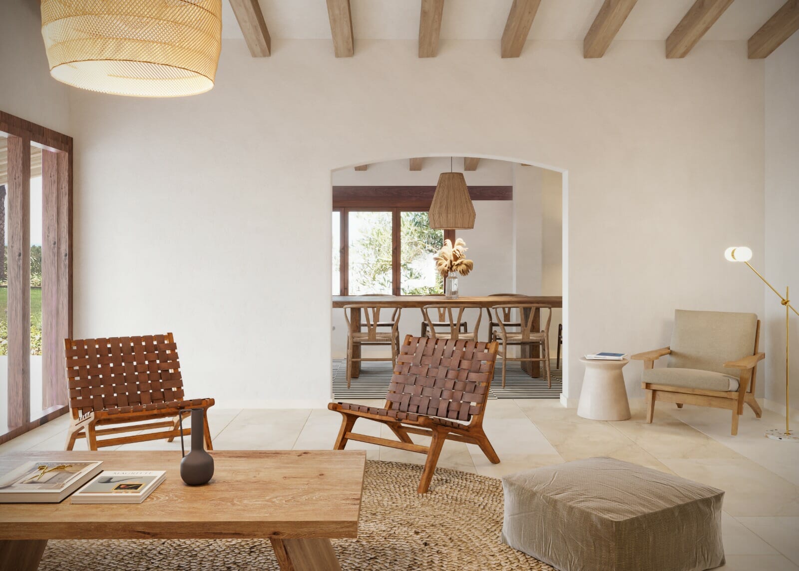 desert inspired living room