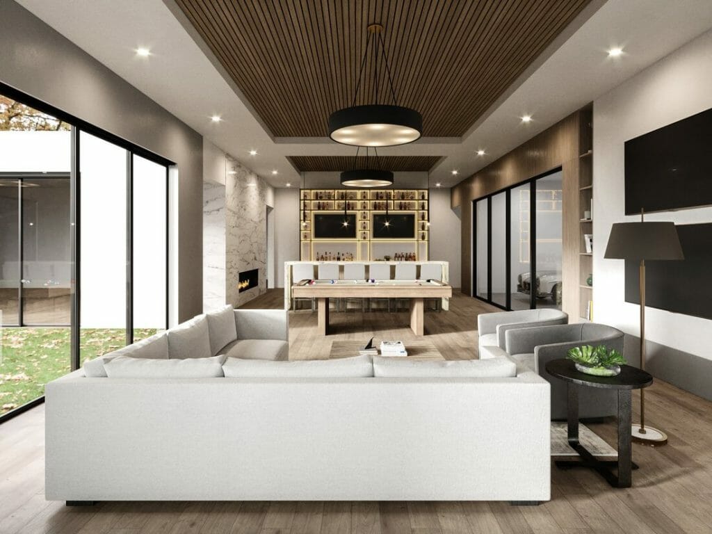 Modern Interior Design Ideas With Wine Bar By Decorilla Designer Laura A 1024x768 