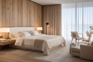 Luxury modern master bedroom design before and after by Decorilla