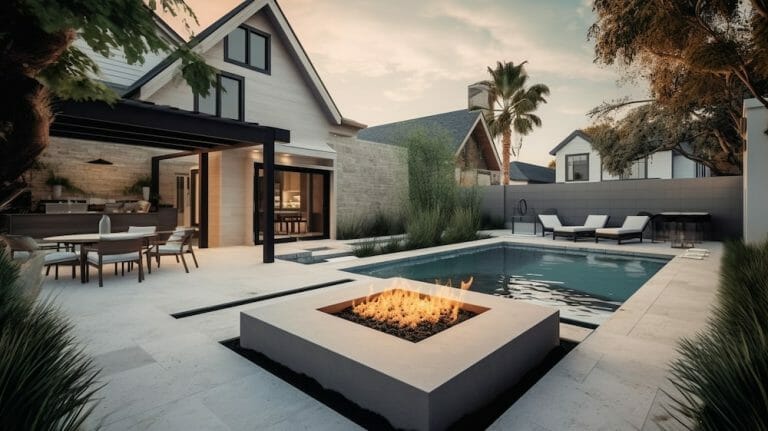 Before & After: Contemporary Patio Design with Plunge Pool - Decorilla ...