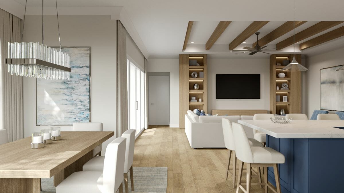 Modern coastal home interior design by Decorilla