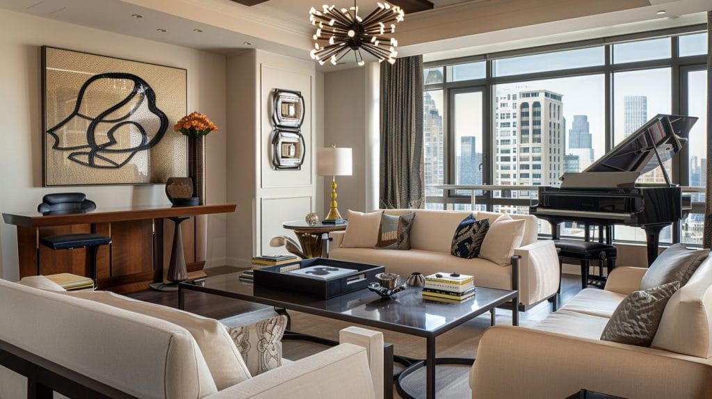 Living room by top Denver interior designers from Decorilla