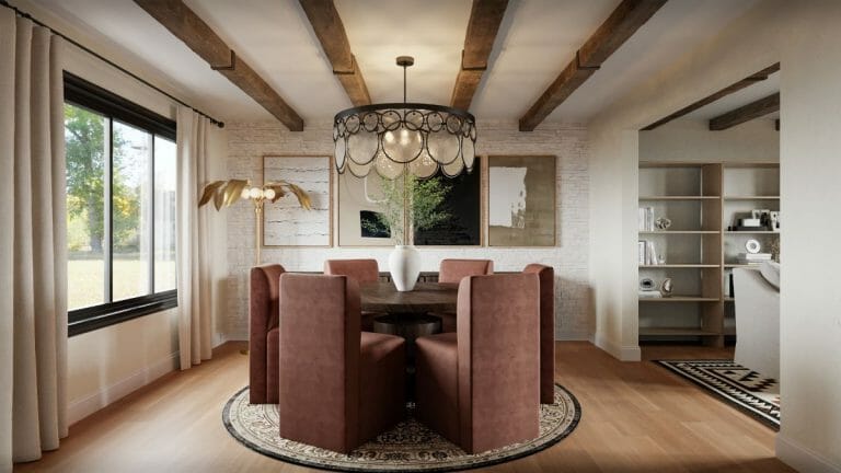Modern Spanish Dining Room Decor Concepts By Decorilla 768x432 
