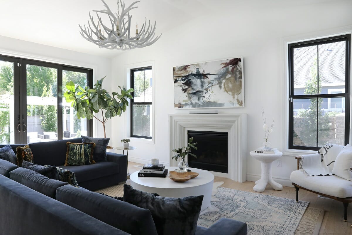 A Stunning Transformation: Elevating This Living Room to Luxury Level!