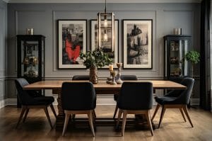 Dining Room Trends 2024 Tasteful Fashion Meets Function Decorilla   Dining Room Ideas 2024 With Moody Decor 300x199 