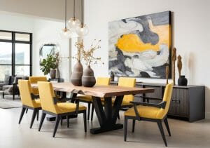 Dining Room Trends 2024 Tasteful Fashion Meets Function Decorilla   Dining Room Lighting Trends 2024 In A Contemporary Interior 300x211 