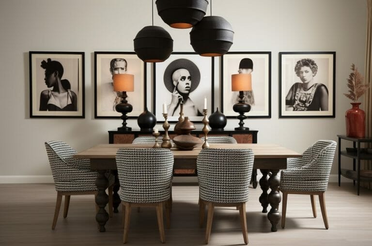 Dining Room Trends 2024 Tasteful Fashion Meets Function Decorilla   Dining Room Lighting Trends 2024 With Black Pendants 768x508 