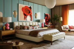 2024 Bedroom Trends Say Hello To The New Cozy Decorilla   Retro Bedroom Ideas And Trends 2024  300x200 