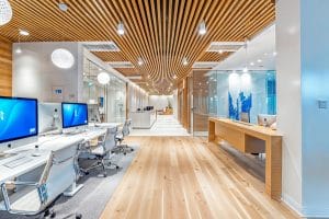 commercial interior design open office space by Decorilla