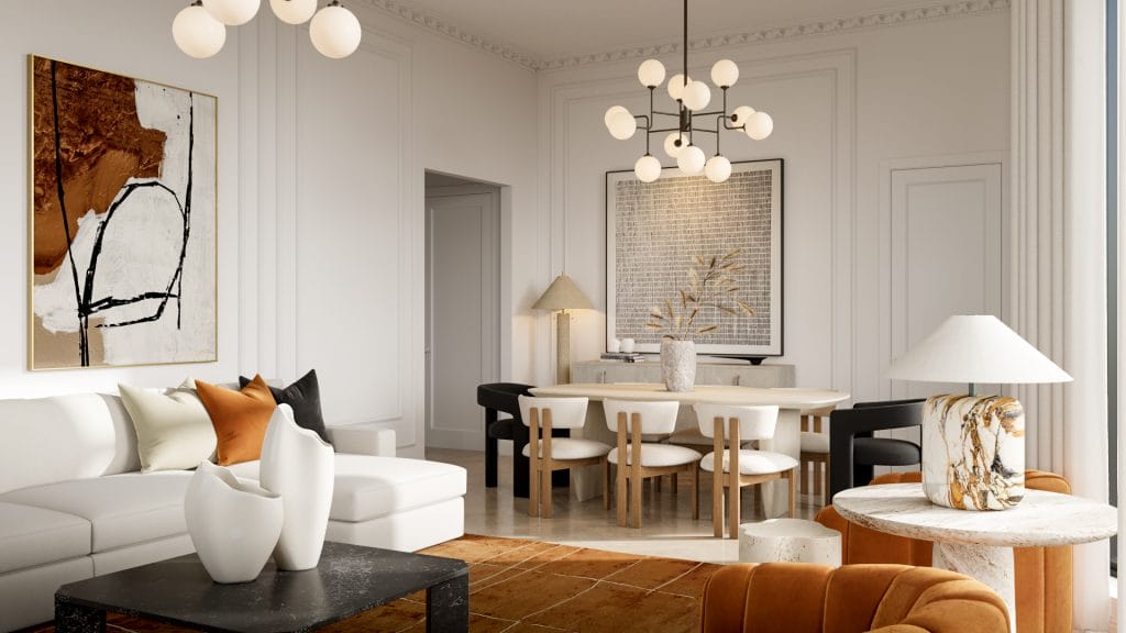 Luxury NYC condo dining room makeover by Decorilla