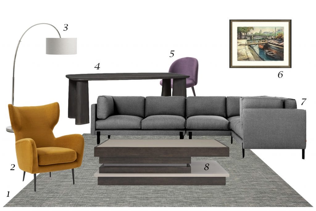 Modern contemporary living room top picks by Decorilla