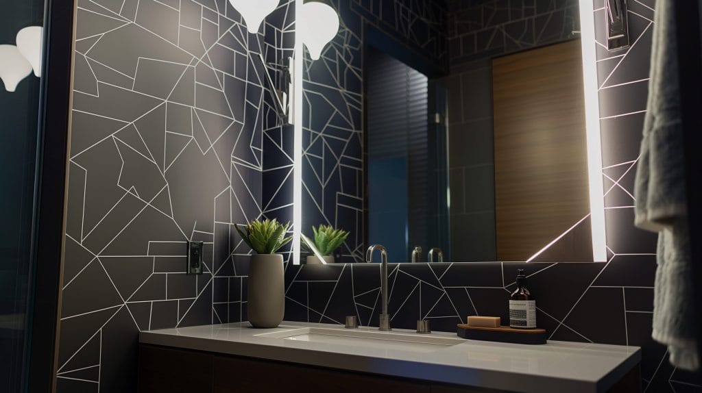 Innovative luxury modern master bathroom designs with smart solutions by Decorilla