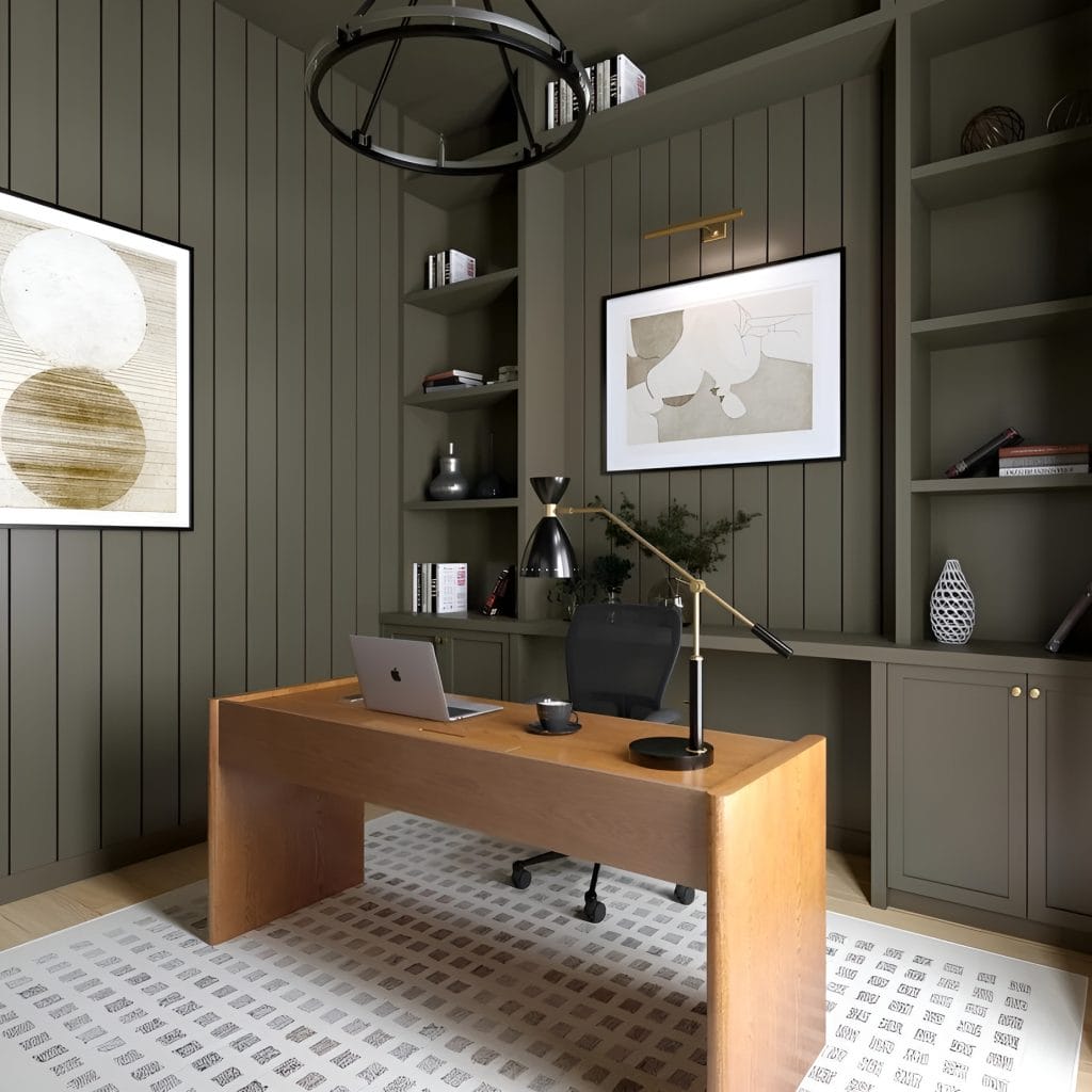 Modern home office interior setup by Decorilla